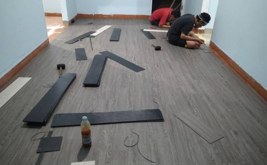 Vinyl Floor Installation